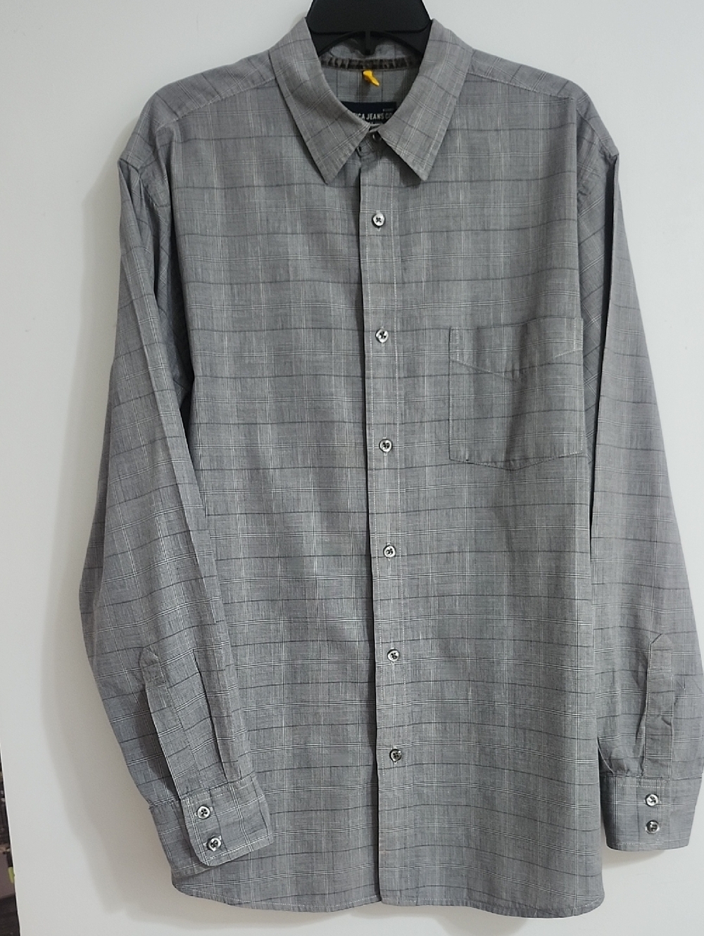 Men's Gray Casual Button-Down Shirt